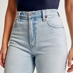 Size 24 High-Waisted Light Blue Jeans Abercrombie